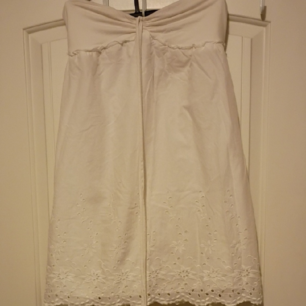 Guess Strapless White Dress